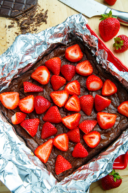 Chocolate Covered Strawberry Brownies Chocolate Covered Strawberry Brownies