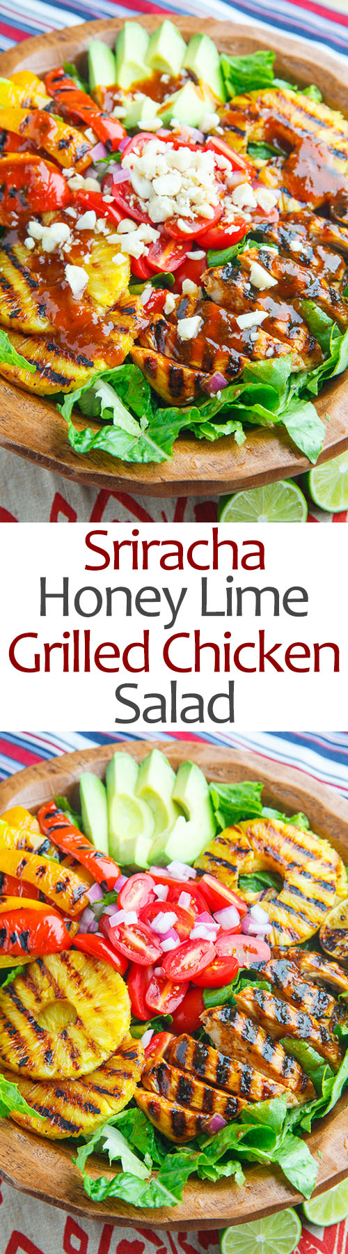 Sriracha Honey Lime Grilled Chicken and Pineapple Salad Sriracha Honey Lime Grilled Chicken and Pineapple Salad