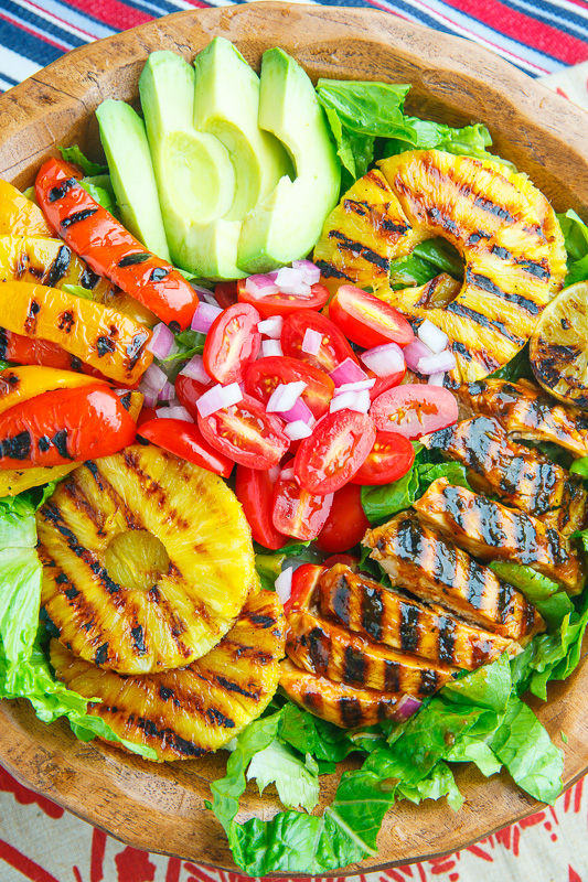Sriracha Honey Lime Grilled Chicken and Pineapple Salad Sriracha Honey Lime Grilled Chicken and Pineapple Salad