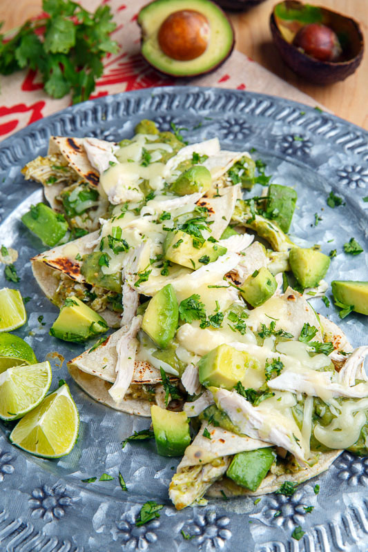 Chicken and Avocado Enchilada Tacos Chicken and Avocado Enchilada Tacos