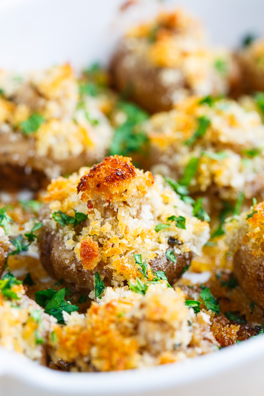 Crispy Buttery Garlic Roasted Mushrooms Crispy Buttery Garlic Roasted Mushrooms