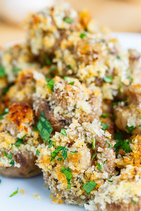 Crispy Buttery Garlic Roasted Mushrooms Crispy Buttery Garlic Roasted Mushrooms