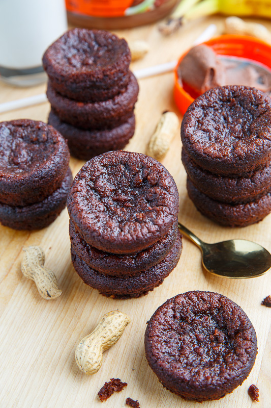 Flourless Chocolate Peanut Butter and Banana Muffins Flourless Chocolate Peanut Butter and Banana Muffins