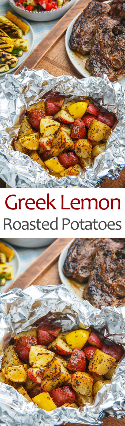 Greek Lemon Foil Roasted Potatoes Greek Lemon Foil Roasted Potatoes
