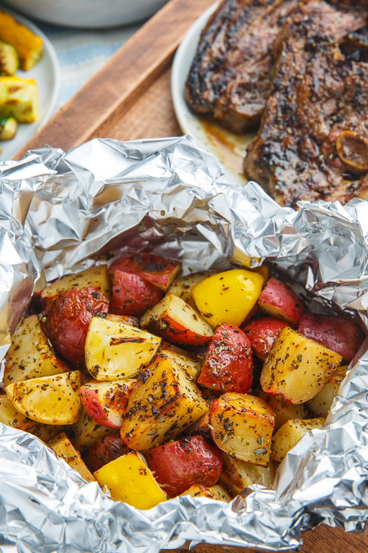 Greek Lemon Foil Roasted Potatoes Greek Lemon Foil Roasted Potatoes
