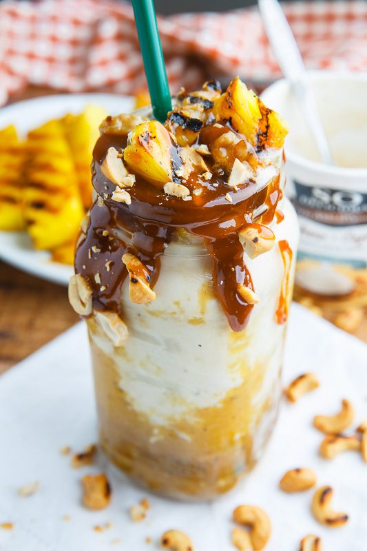 Caramel Grilled Pineapple and Banana Smoothie Caramel Grilled Pineapple and Banana Smoothie