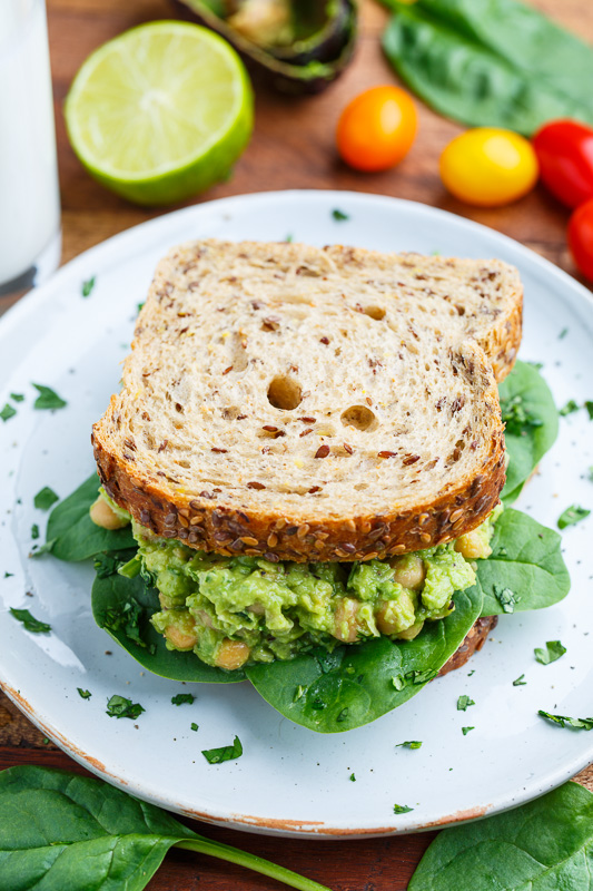 Smashed Chickpea and Avocado Sandwich Smashed Chickpea and Avocado Sandwich