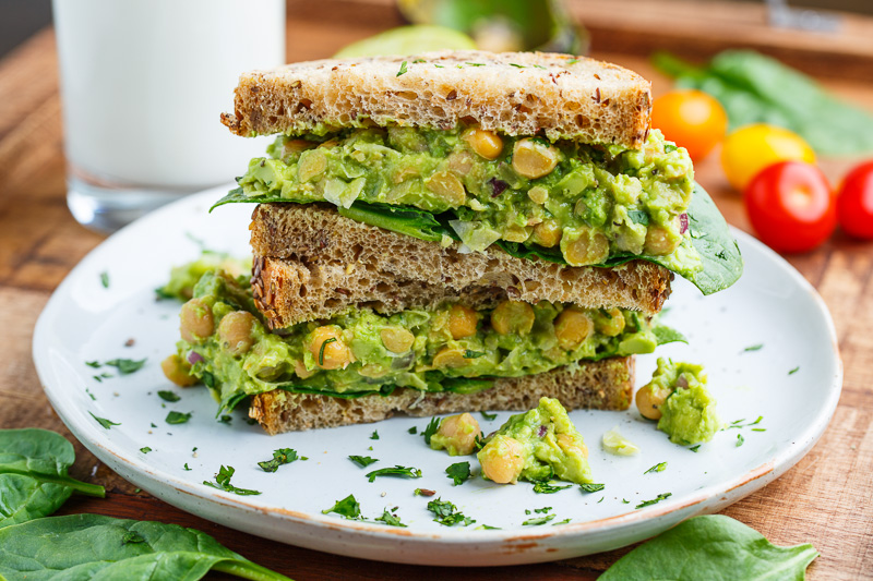 Smashed Chickpea and Avocado Sandwich Smashed Chickpea and Avocado Sandwich