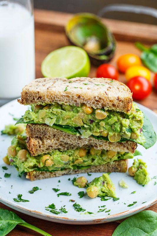 Smashed Chickpea and Avocado Sandwich Smashed Chickpea and Avocado Sandwich