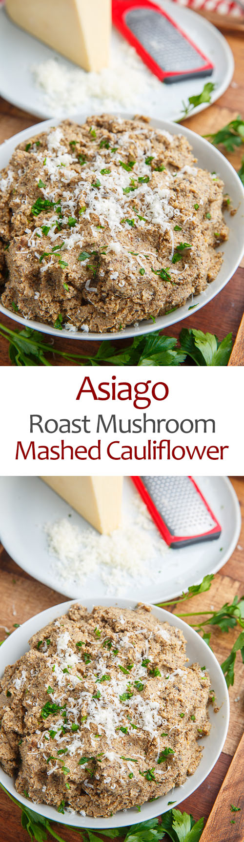 Asiago Roasted Mushroom Mashed Cauliflower Asiago Roasted Mushroom Mashed Cauliflower