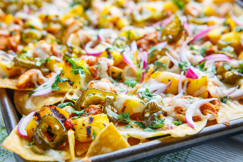 BBQ Chicken and Grilled Pineapple Nachos BBQ Chicken and Grilled Pineapple Nachos