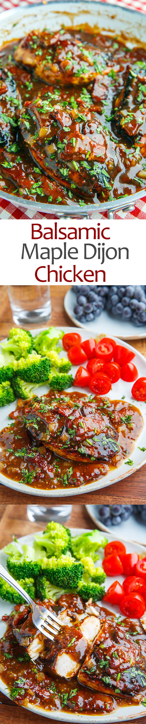 Balsamic Maple Dijon Chicken with Bacon Sauce Balsamic Maple Dijon Chicken with Bacon Sauce