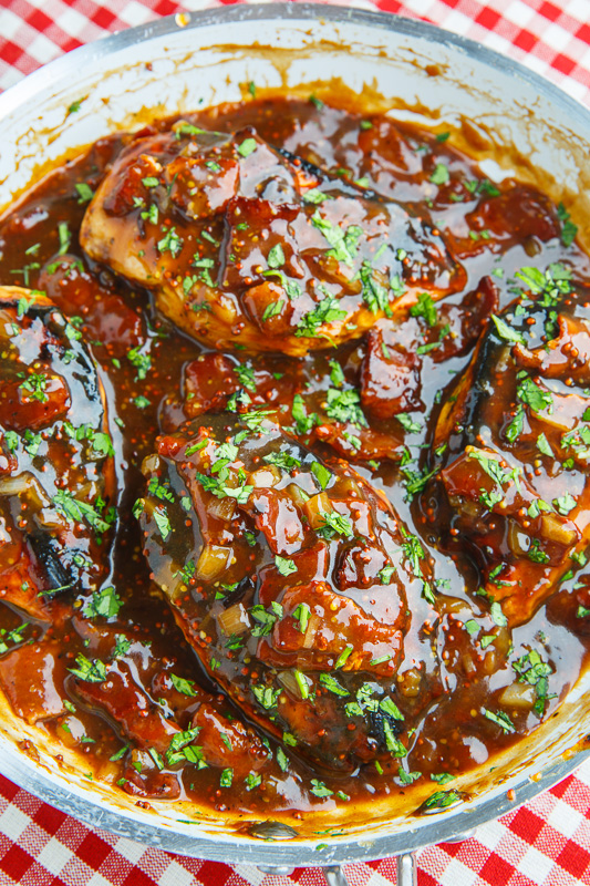 Balsamic Maple Dijon Chicken with Bacon Sauce Balsamic Maple Dijon Chicken with Bacon Sauce