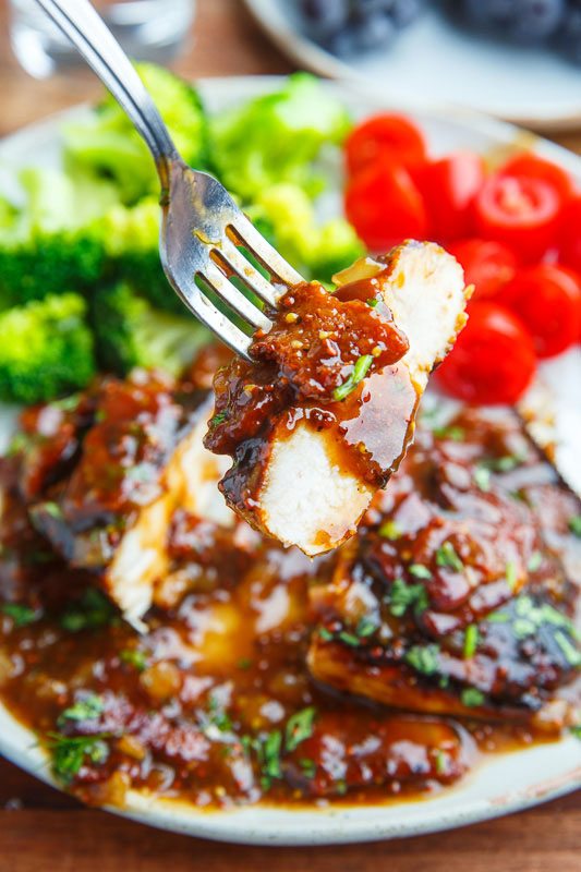 Balsamic Maple Dijon Chicken with Bacon Sauce Balsamic Maple Dijon Chicken with Bacon Sauce