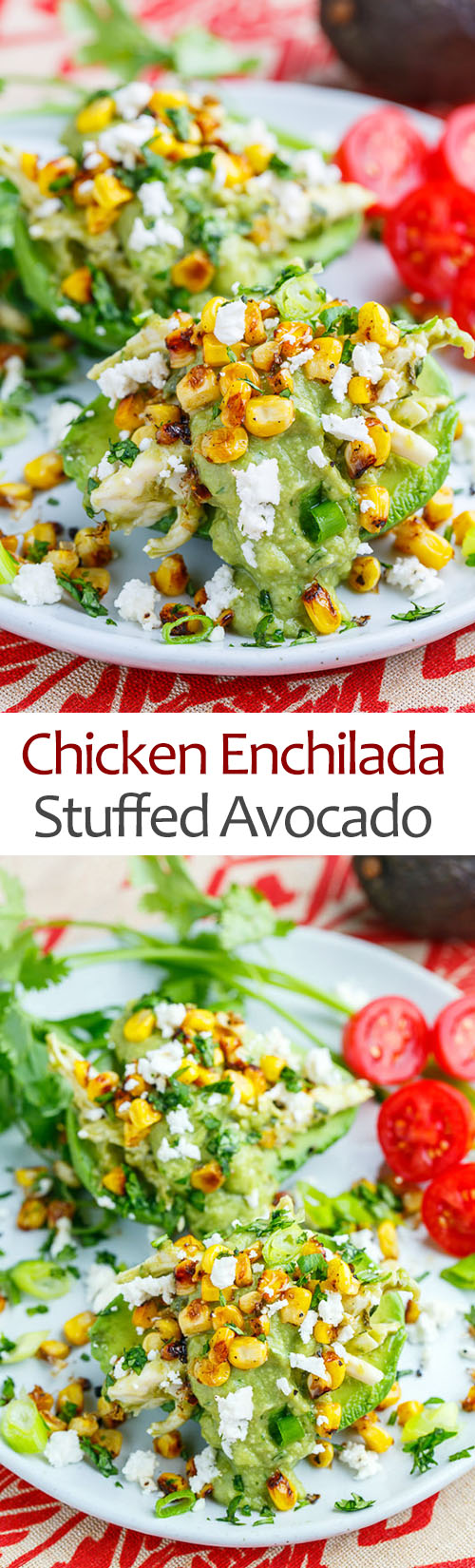 Chicken Enchilada Stuffed Avocados Chicken Enchilada Stuffed Avocados