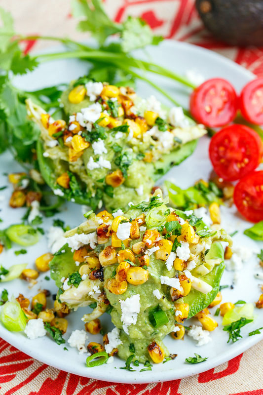 Chicken Enchilada Stuffed Avocados Chicken Enchilada Stuffed Avocados