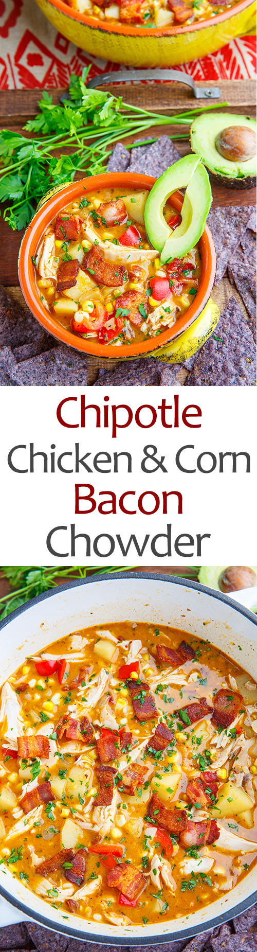 Chipotle Chicken and Corn Bacon Chowder Chipotle Chicken and Corn Bacon Chowder