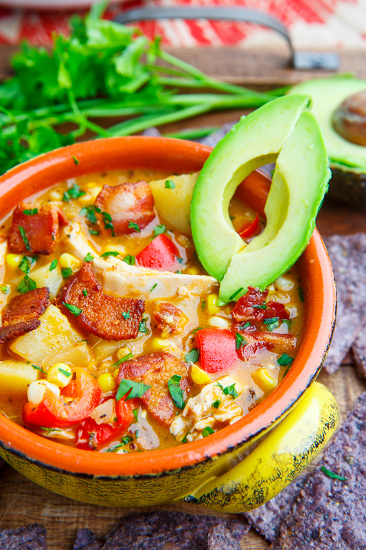 Chipotle Chicken and Corn Bacon Chowder Chipotle Chicken and Corn Bacon Chowder