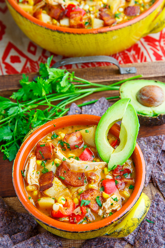 Chipotle Chicken and Corn Bacon Chowder Chipotle Chicken and Corn Bacon Chowder