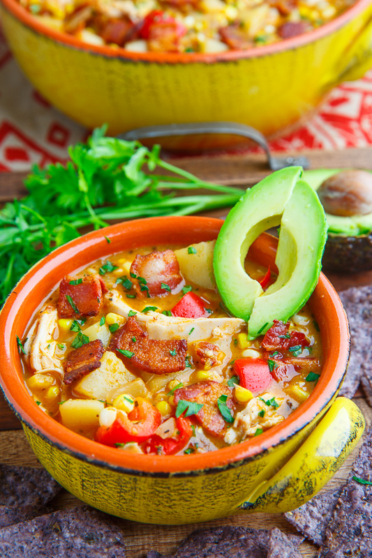 Chipotle Chicken and Corn Bacon Chowder Chipotle Chicken and Corn Bacon Chowder