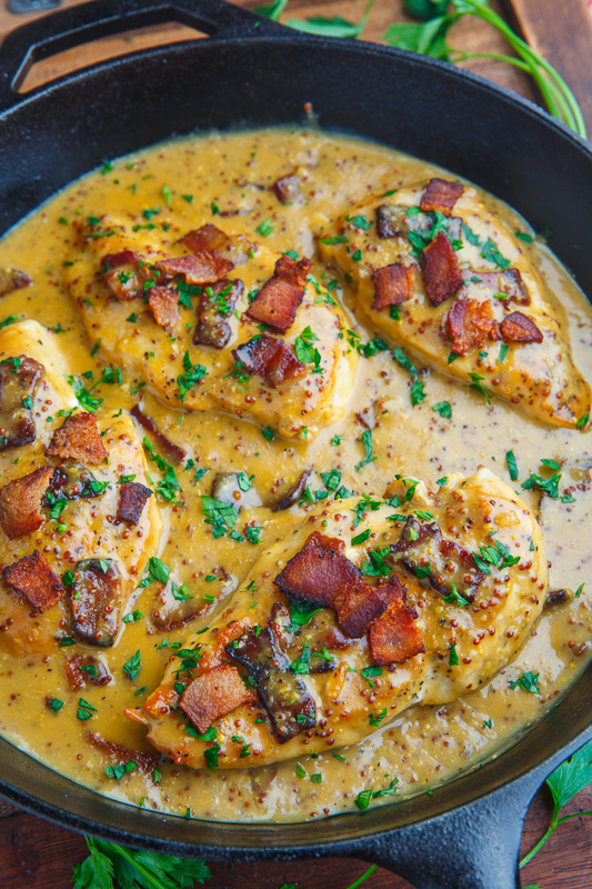 Creamy Bacon Honey Dijon Chicken