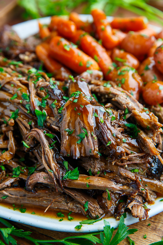 Slow Cooker Balsamic Glazed Roast Beef Slow Cooker Balsamic Glazed Roast Beef