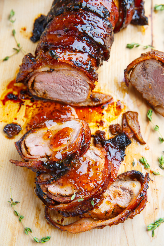 Apricot Glazed Bacon Wrapped Cajun Pork Tenderloin Apricot Glazed Bacon Wrapped Cajun Pork Tenderloin