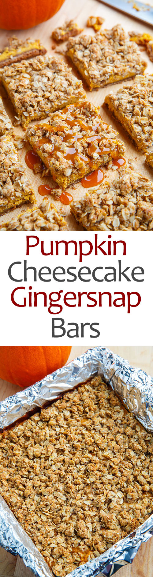 Caramel Pumpkin Cheesecake Gingersnap Streusel Bars Caramel Pumpkin Cheesecake Gingersnap Streusel Bars