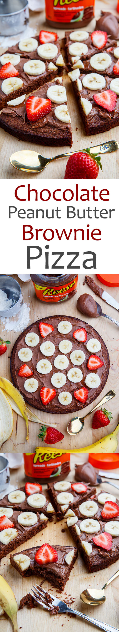 Chocolate Peanut Butter Brownie Pizza Chocolate Peanut Butter Brownie Pizza