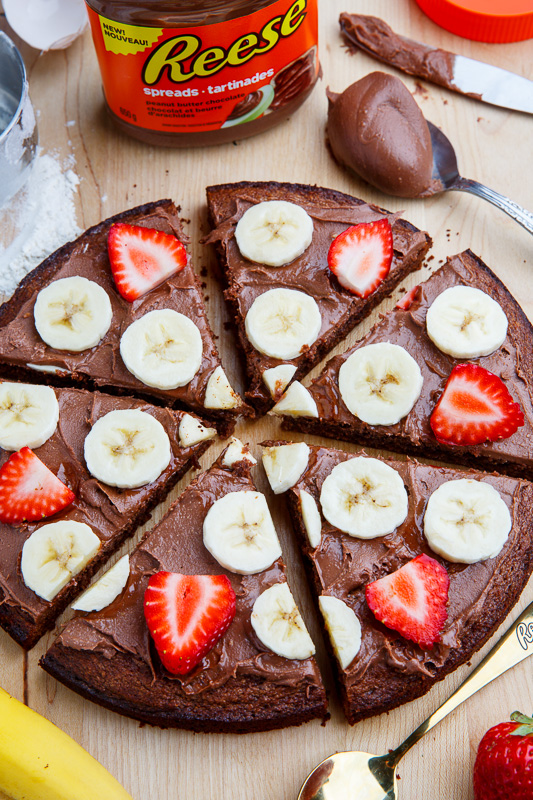 Chocolate Peanut Butter Brownie Pizza Chocolate Peanut Butter Brownie Pizza