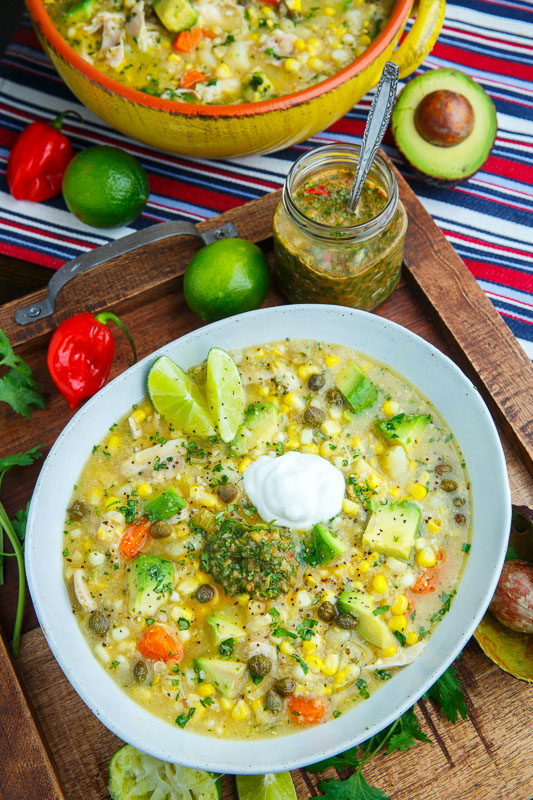 Colombian Chicken and Corn Soup (Ajiaco) Colombian Chicken and Corn Soup (Ajiaco)