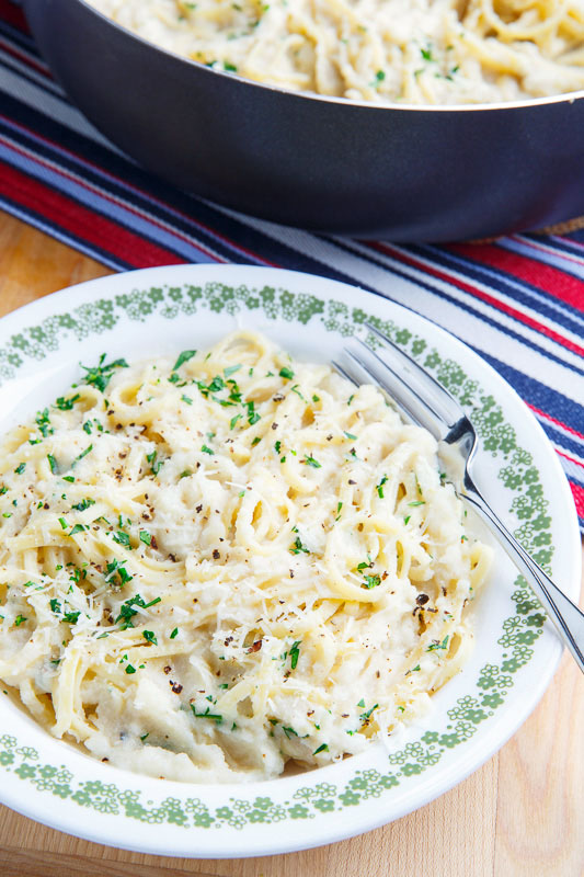 Light and Creamy Cauliflower Alfredo Linguine Light and Creamy Cauliflower Alfredo Linguine
