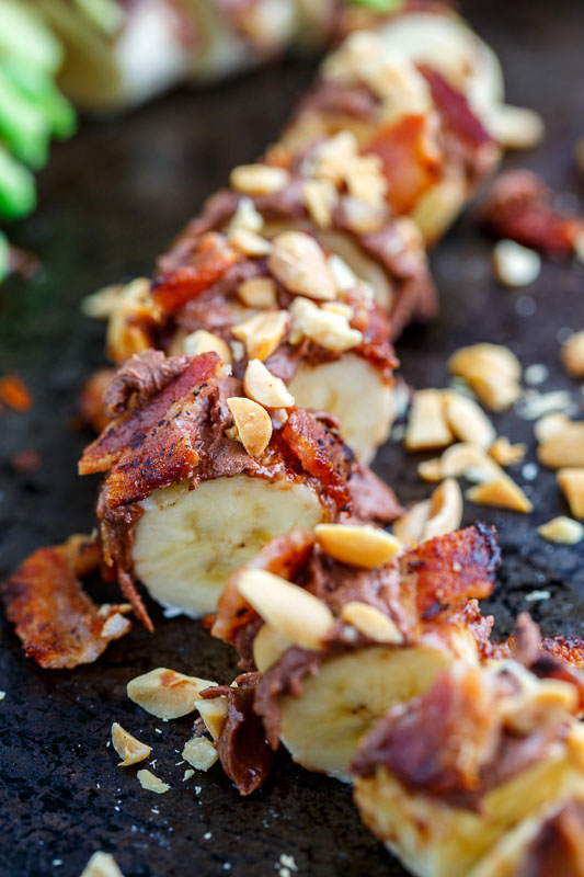 Peanut and Bacon Banana Sushi Peanut and Bacon Banana Sushi