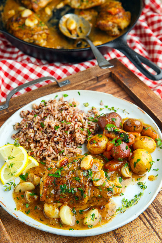 Rustic Roasted Garlic Chicken with Asiago Gravy Rustic Roasted Garlic Chicken with Asiago Gravy