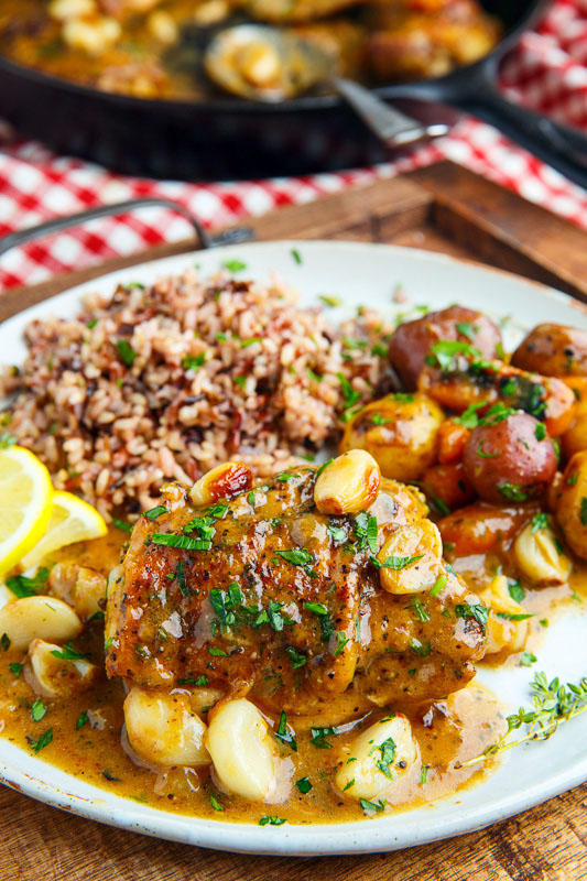 Rustic Roasted Garlic Chicken with Asiago Gravy Rustic Roasted Garlic Chicken with Asiago Gravy