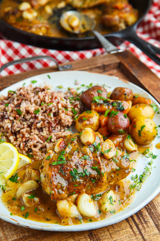 Rustic Roasted Garlic Chicken with Asiago Gravy Rustic Roasted Garlic Chicken with Asiago Gravy