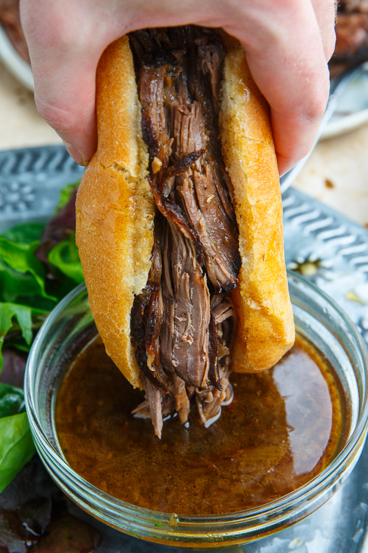Slow Cooker Roast Beef French Dip Sandwich Slow Cooker Roast Beef French Dip Sandwich
