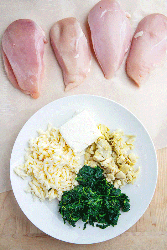 Spinach and Artichoke Stuffed Chicken Spinach and Artichoke Stuffed Chicken