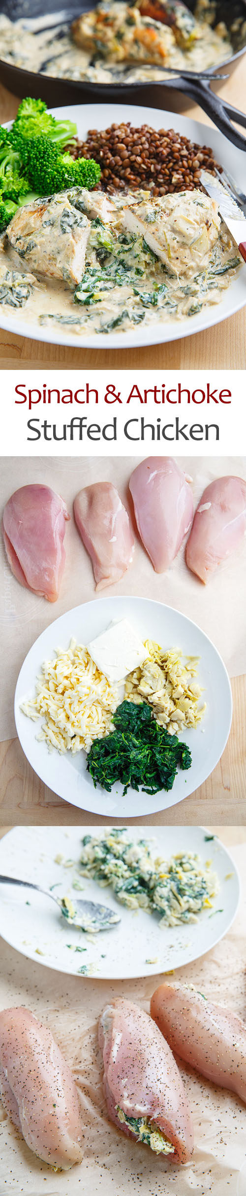 Spinach and Artichoke Stuffed Chicken Spinach and Artichoke Stuffed Chicken