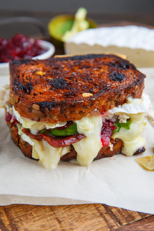 Cranberry and Brie Turkey Grilled Cheese with Avocado and Bacon Cranberry and Brie Turkey Grilled Cheese with Avocado and Bacon