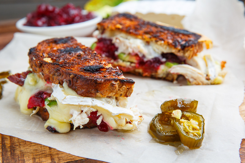 Cranberry and Brie Turkey Grilled Cheese with Avocado and Bacon Cranberry and Brie Turkey Grilled Cheese with Avocado and Bacon
