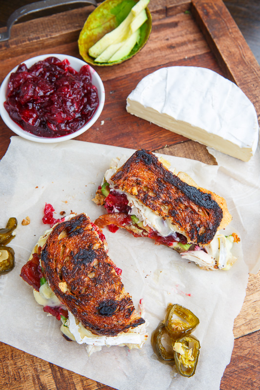 Cranberry and Brie Turkey Grilled Cheese with Avocado and Bacon Cranberry and Brie Turkey Grilled Cheese with Avocado and Bacon