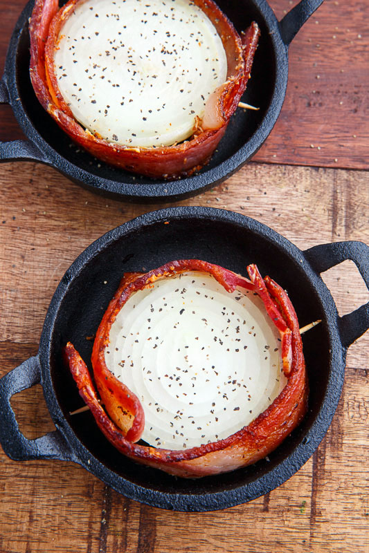 Creamy Asiago Bacon Wrapped Roasted Onions Creamy Asiago Bacon Wrapped Roasted Onions