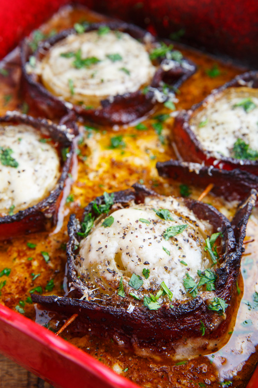 Creamy Asiago Bacon Wrapped Roasted Onions Creamy Asiago Bacon Wrapped Roasted Onions