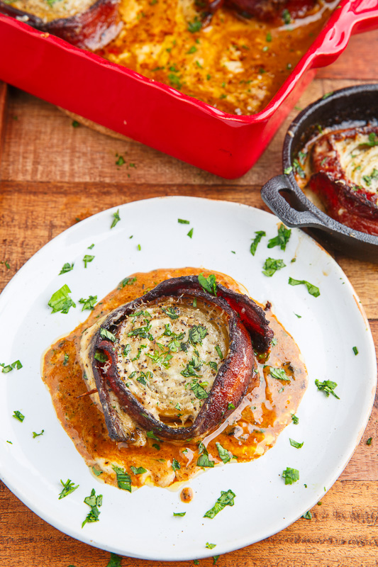 Creamy Asiago Bacon Wrapped Roasted Onions Creamy Asiago Bacon Wrapped Roasted Onions