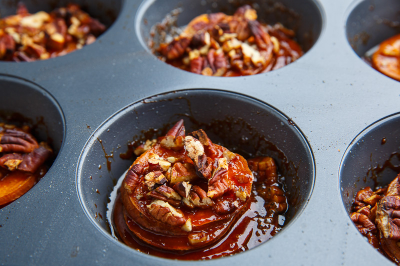 Muffin Pan Maple Pecan Sweet Potato Gratins Muffin Pan Maple Pecan Sweet Potato Gratins