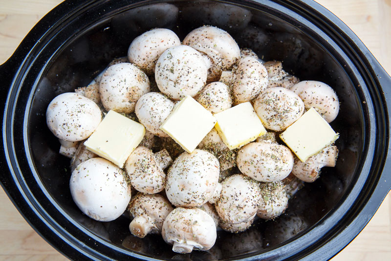 Slow Cooker Garlic Herb Mushrooms Slow Cooker Garlic Herb Mushrooms