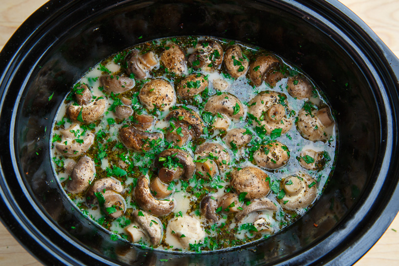 Slow Cooker Garlic Herb Mushrooms Slow Cooker Garlic Herb Mushrooms