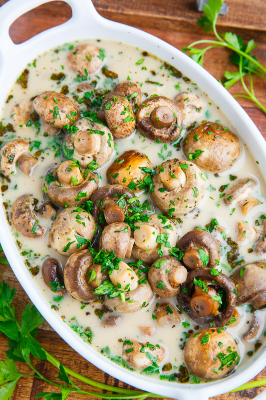 Slow Cooker Garlic Herb Mushrooms Slow Cooker Garlic Herb Mushrooms