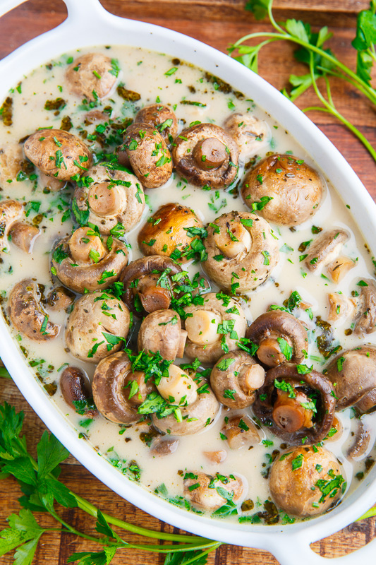 Slow Cooker Garlic Herb Mushrooms Slow Cooker Garlic Herb Mushrooms